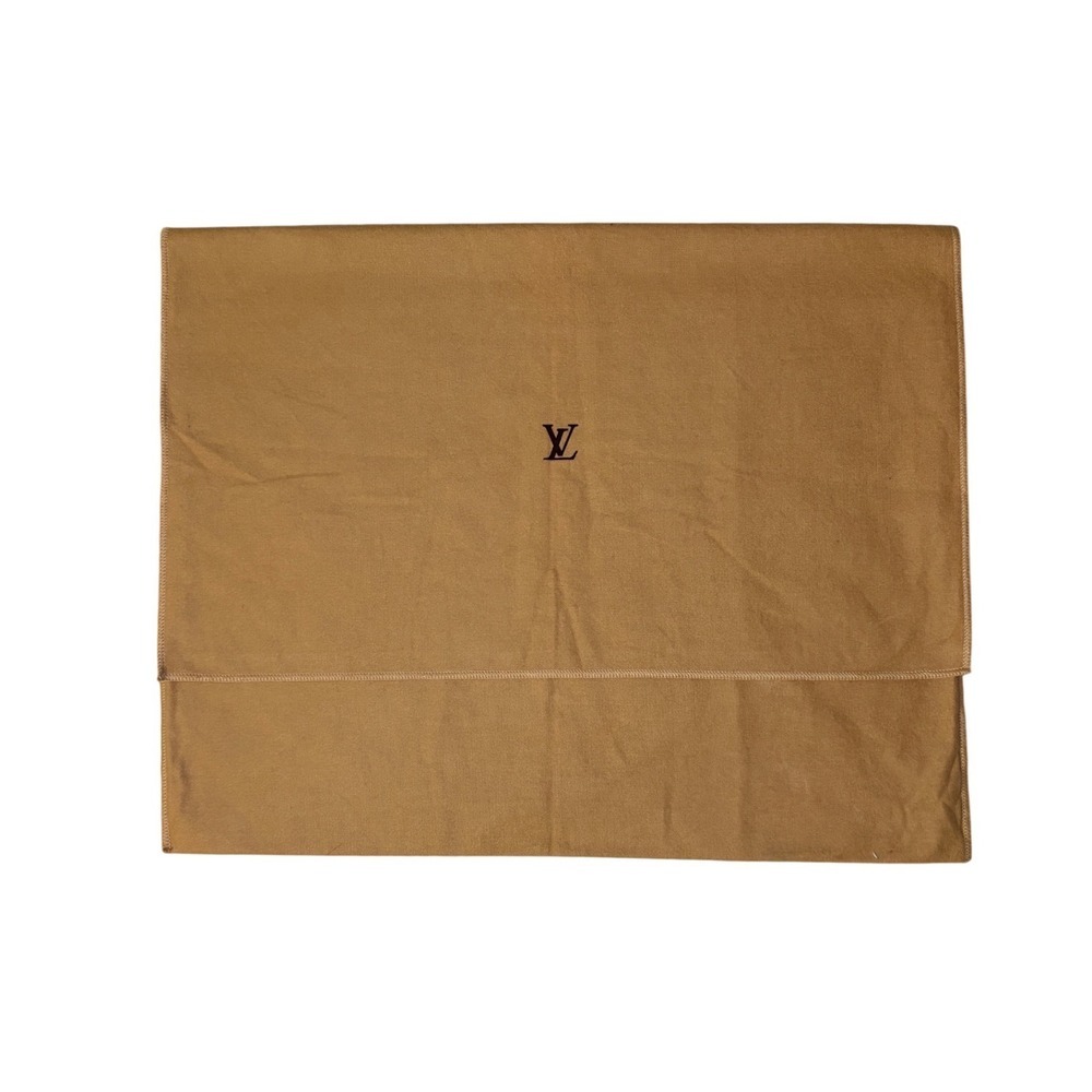 Louis Vuitton Tan Flannel Dust Bag LV Logo 17.5x14 Medium to Large Storage